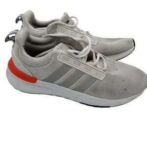 Adidas Racer TR21 Mens Size 11 White Solar Red Sports Shoes